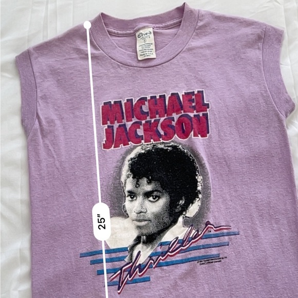 RARE Vintage 1984 Michael Jackson Triller Muscle Top Tank - Picture 9 of 10